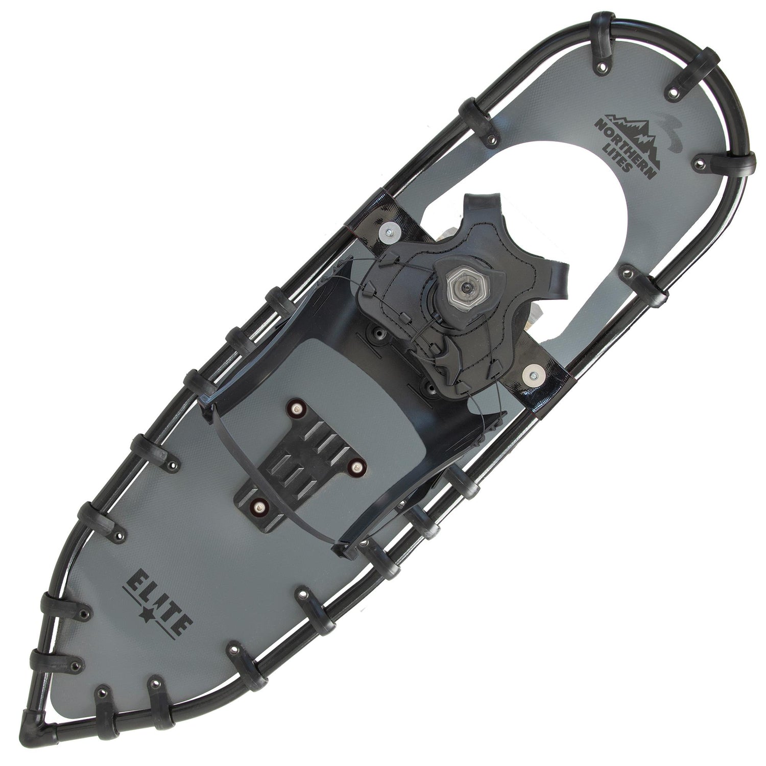 Women’s Elite 25 ultralight snowshoes in gray on white background