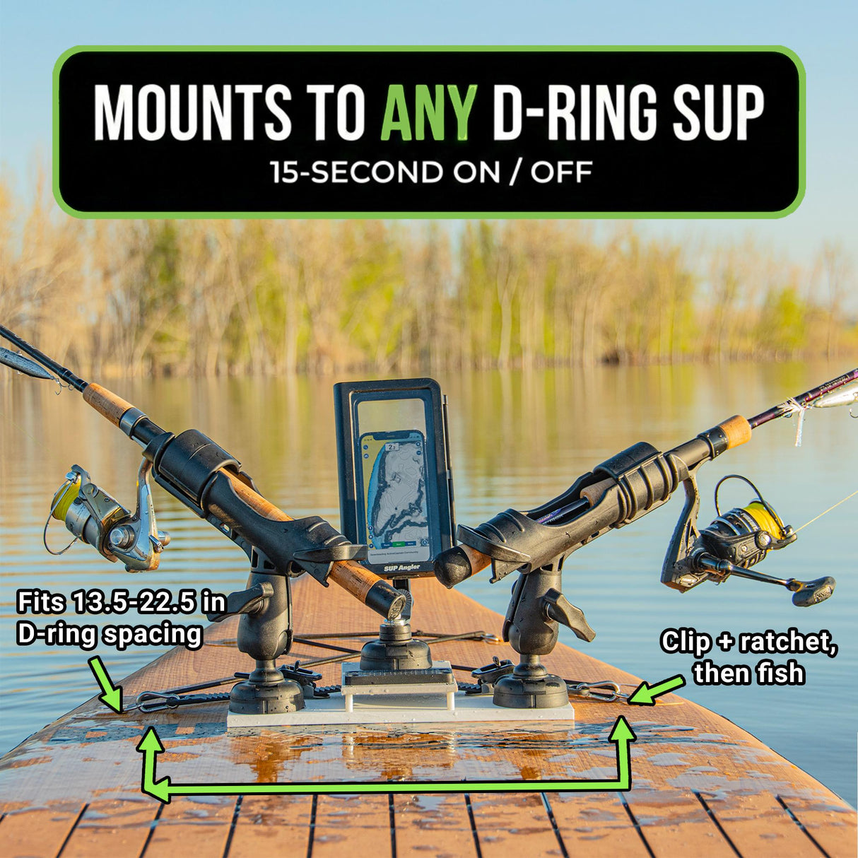 Elite Universal Paddle Board Mount (Choose Accessories)