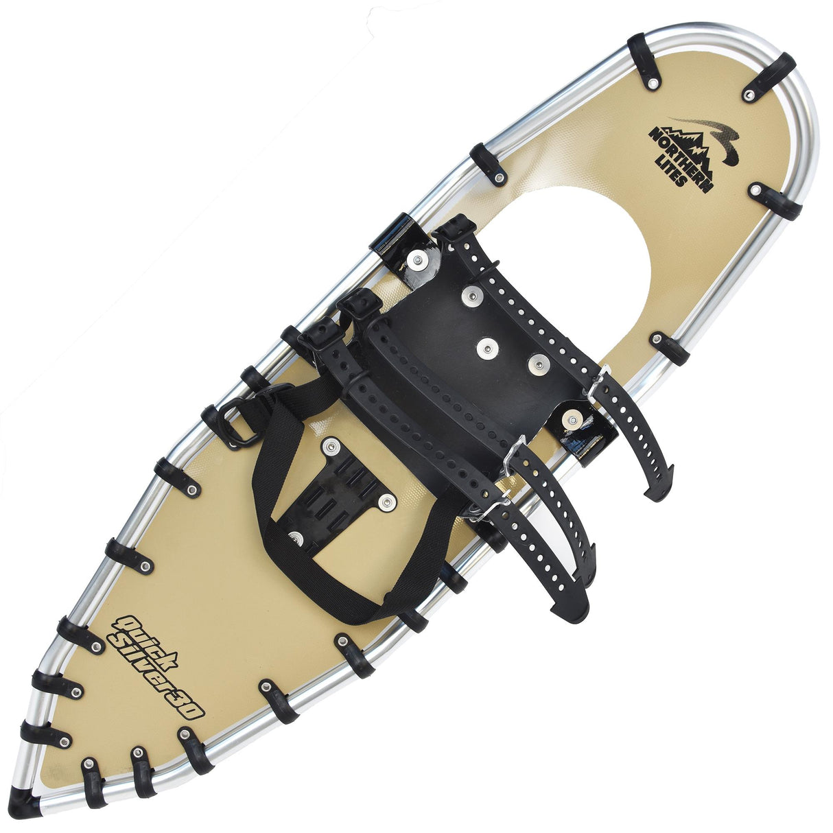 Quicksilver 30 snowshoes with TruTrak traction system and top bindings