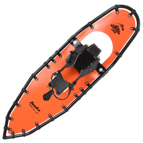 Tundra 33 orange mountain snowshoes with aggressive traction claws