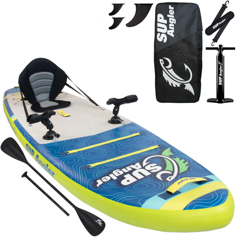 Angler X-Wide 10'8" Fishing Paddleboard (2 Rod Holders)