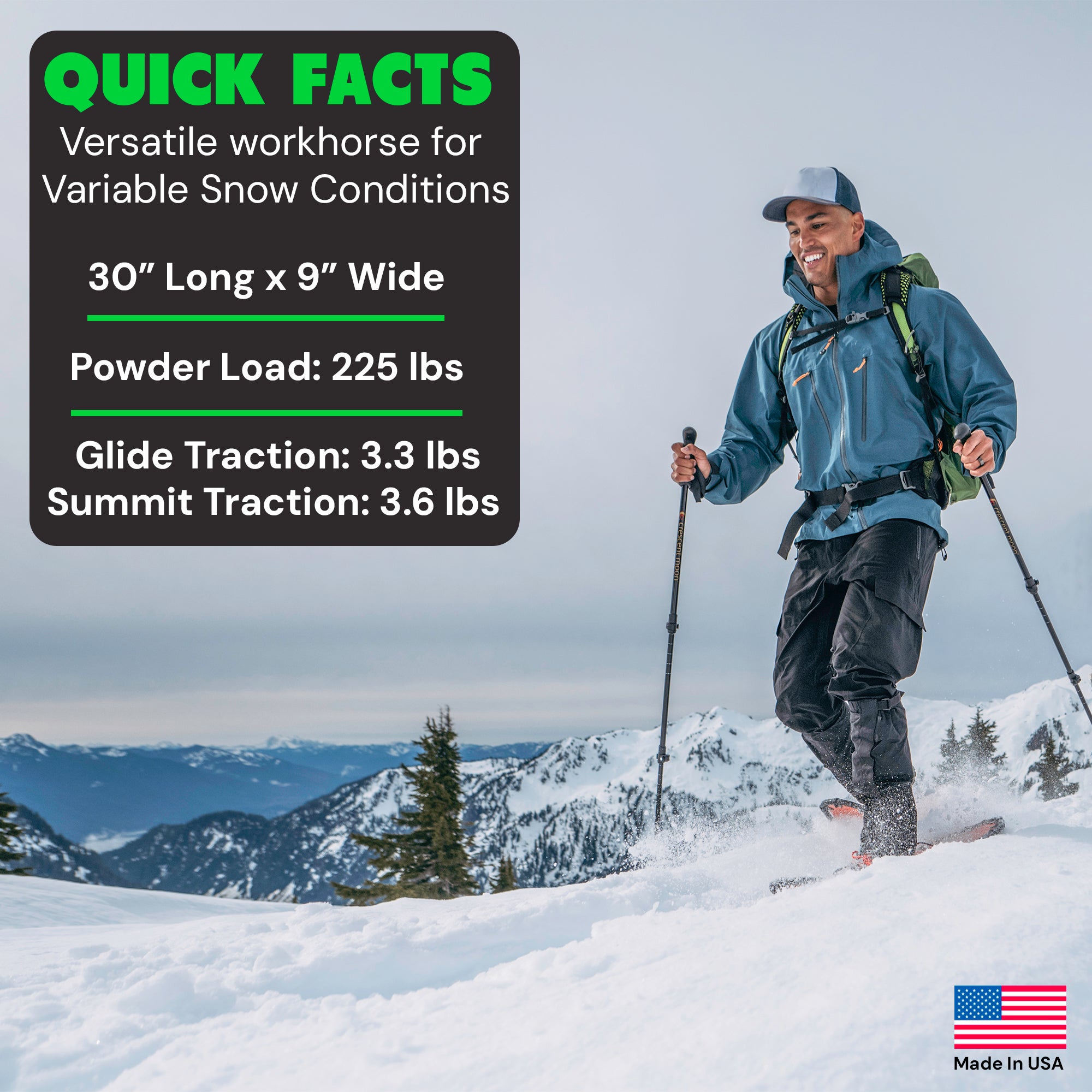 Northern Lites Backcountry Snowshoes | Ultralight Hiking Snowshoes