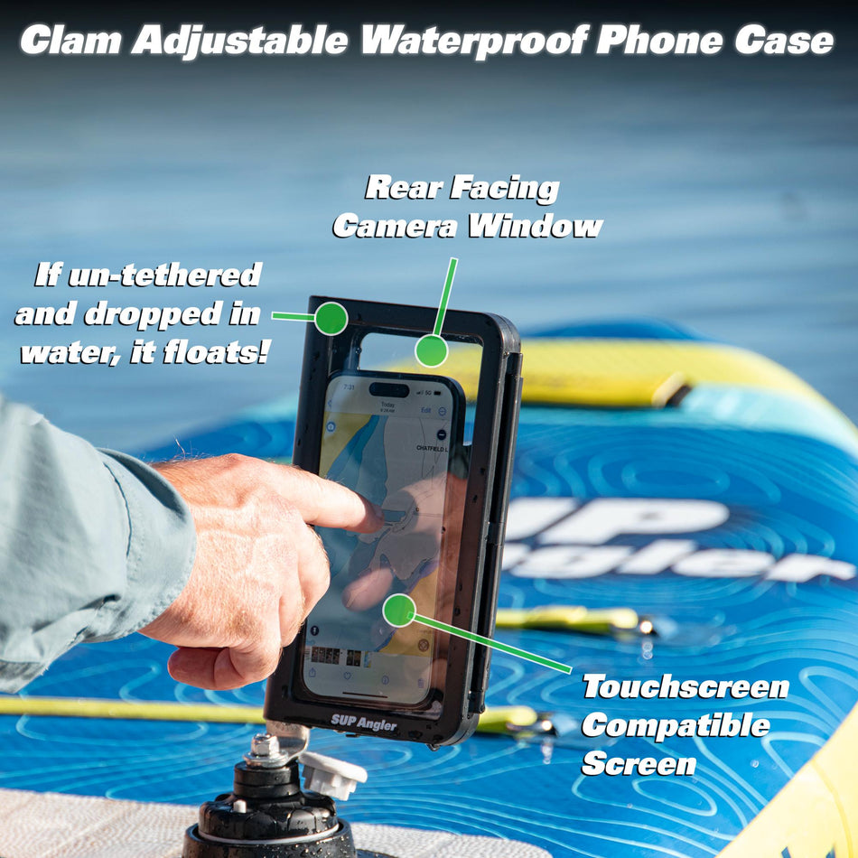 Clam Waterproof Paddleboard Phone Holder