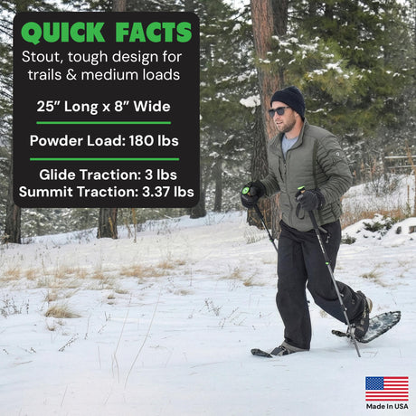 Men's Elite 25" Snowshoe Kit