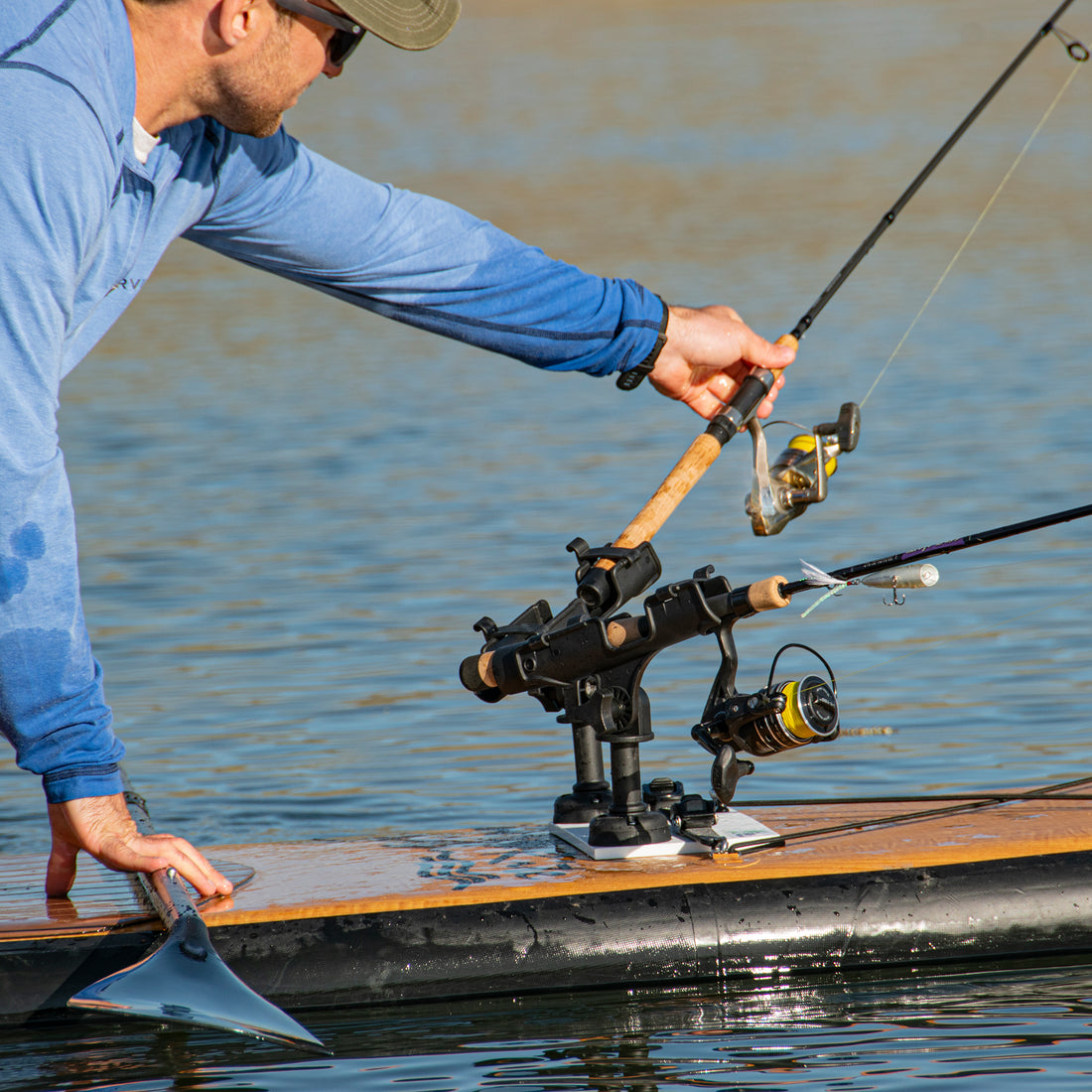 Lite Universal Paddleboard Fishing Rod Holder Mounting Kit (2 Rod