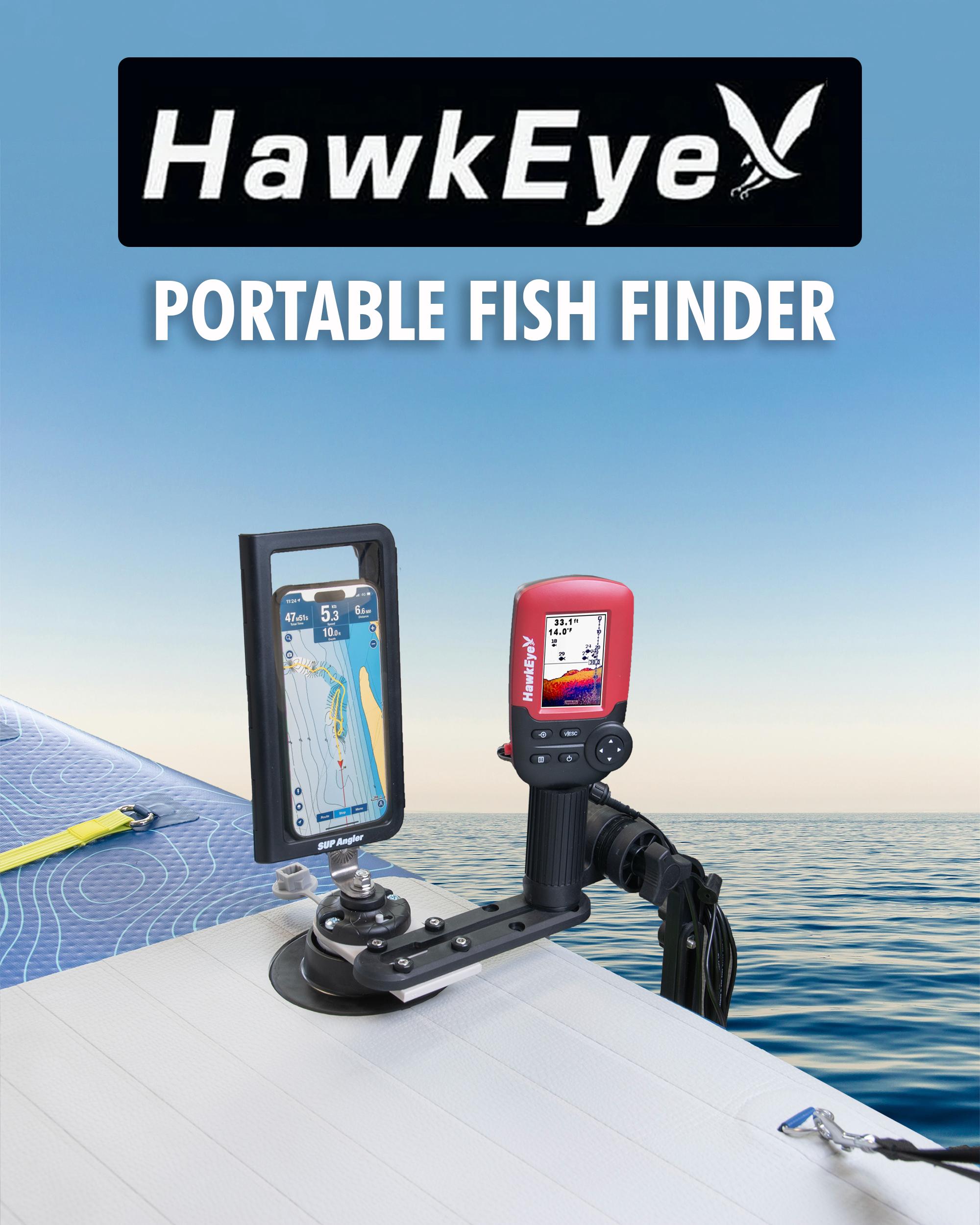Troller + Hawkeye 1C Portable Fish Finder X-Wide 10'8