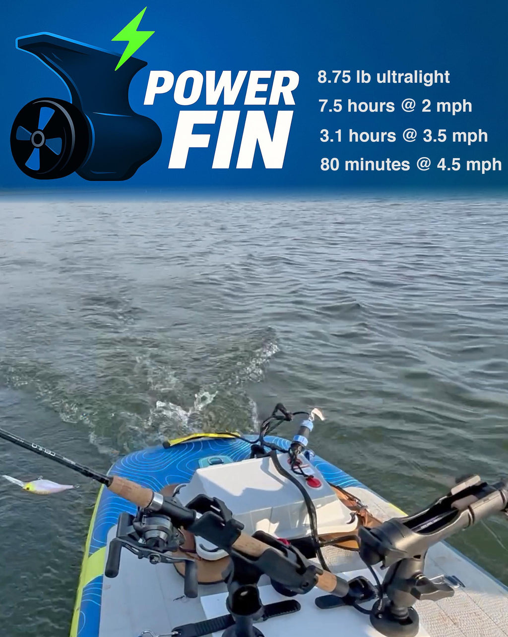 Electric Paddle Board Motor | 4-Speed PowerFin SUP Motor – Northern ...