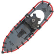 Women’s Elite 25 ultralight snowshoes in red, product top view