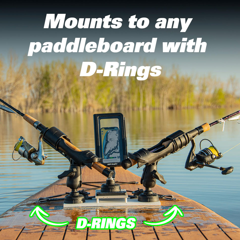 SUP Angler Elite Universal Paddleboard Fishing Rod & Accessories Mounting Kit
