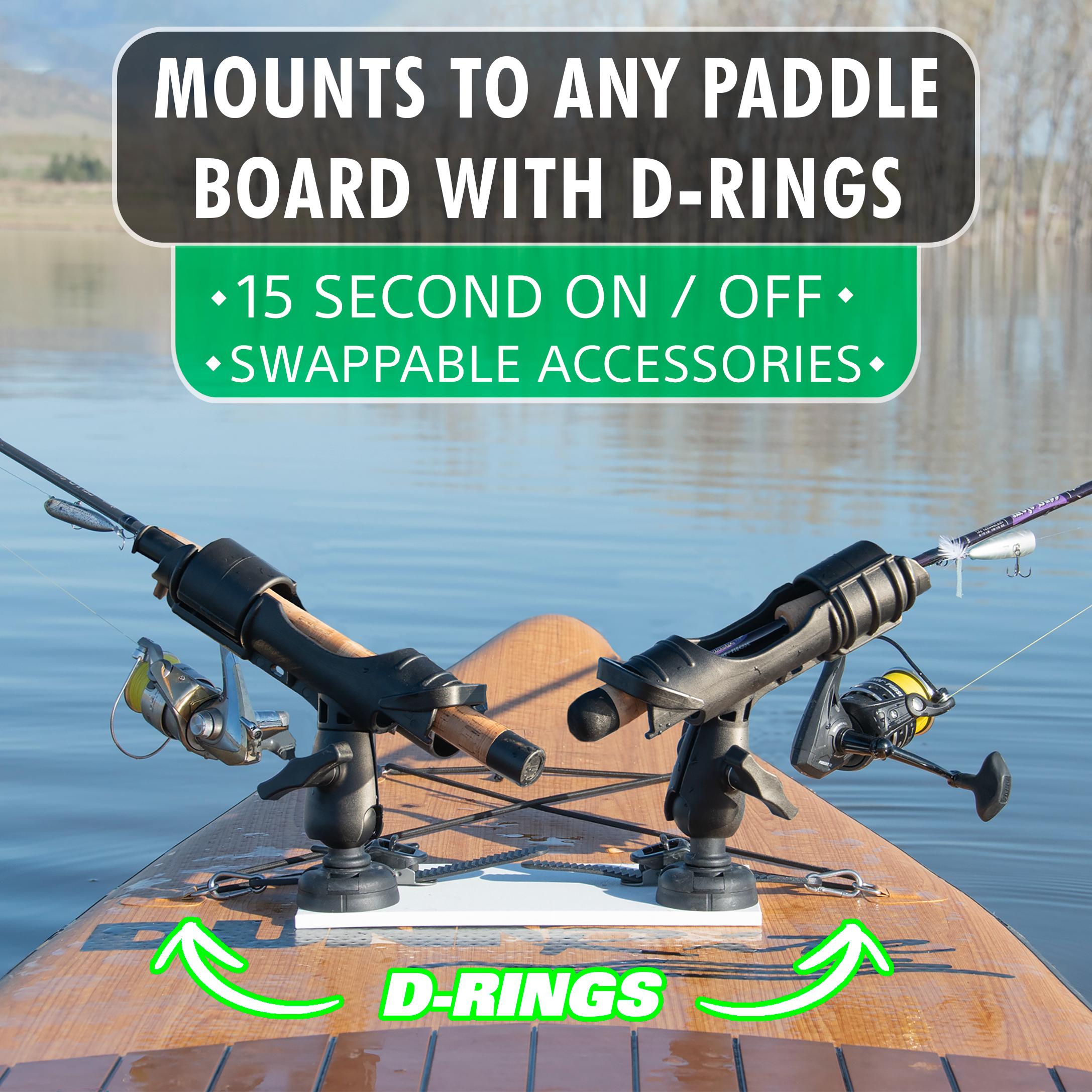 bass fishing rod accessories 8x4 Quick Release System (QRS) Risers Secures up to six rods MENEEA Fishing Rod for Nintendo