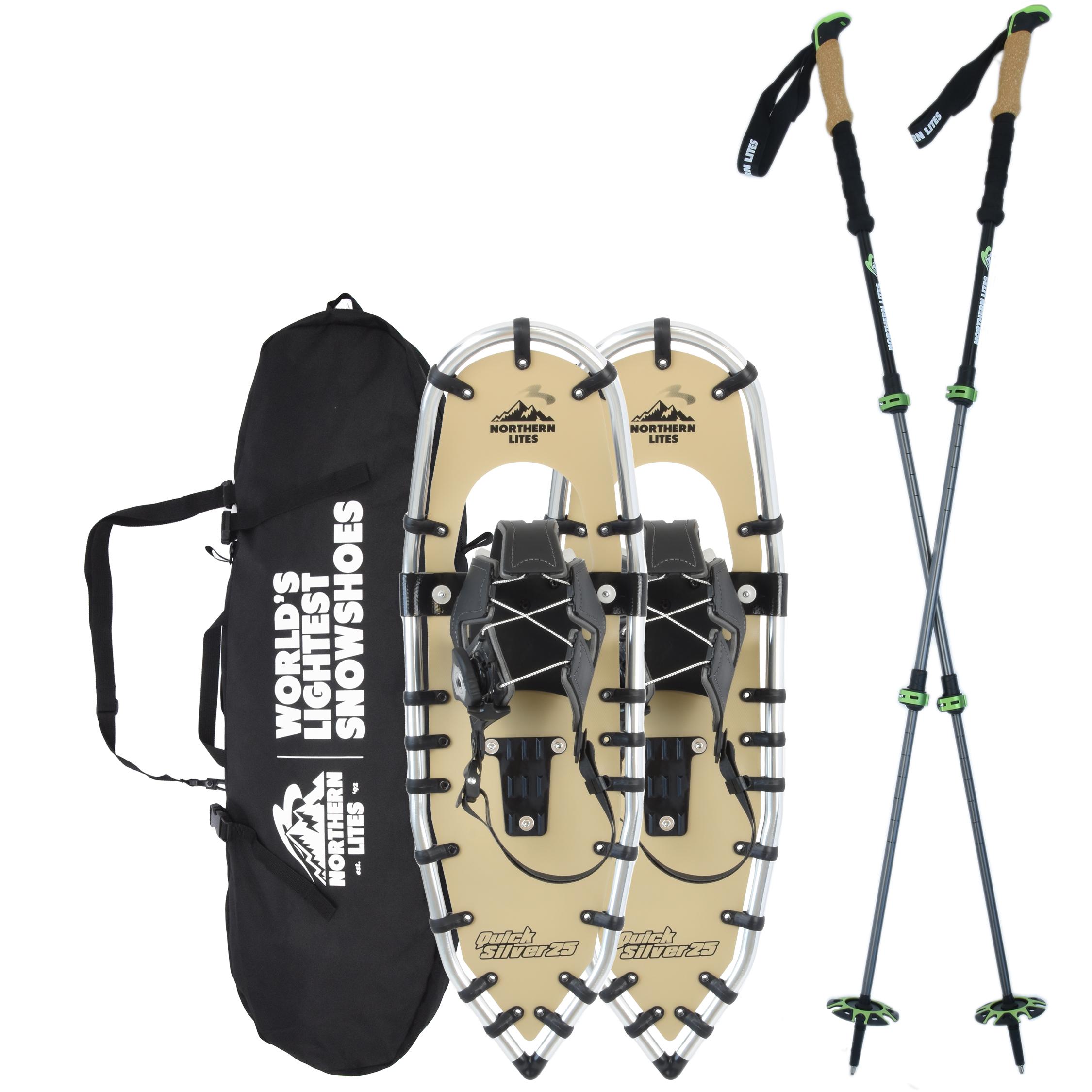 ドリヴァースノーフェアリー Northern Lites Quicksilver Snowshoes Kit | Ultralight Snowshoes