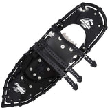 Top view of Timber Wolf extreme terrain convertible snowshoes with bindings