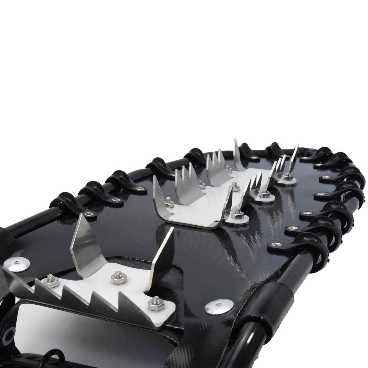 Traction underside of Timber Wolf 25 extreme terrain snowshoes